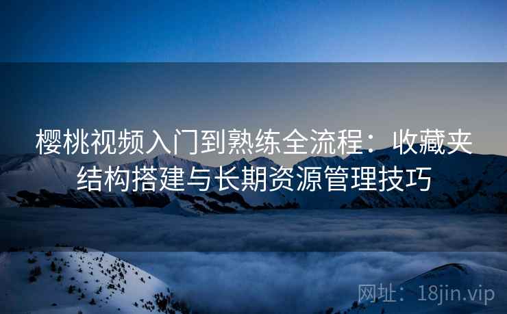 樱桃视频入门到熟练全流程：收藏夹结构搭建与长期资源管理技巧  第2张