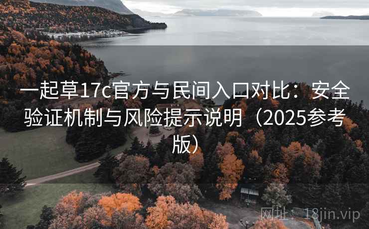 一起草17c官方与民间入口对比：安全验证机制与风险提示说明（2025参考版）