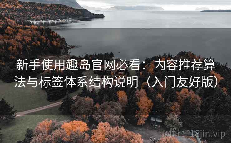 新手使用趣岛官网必看：内容推荐算法与标签体系结构说明（入门友好版）  第2张
