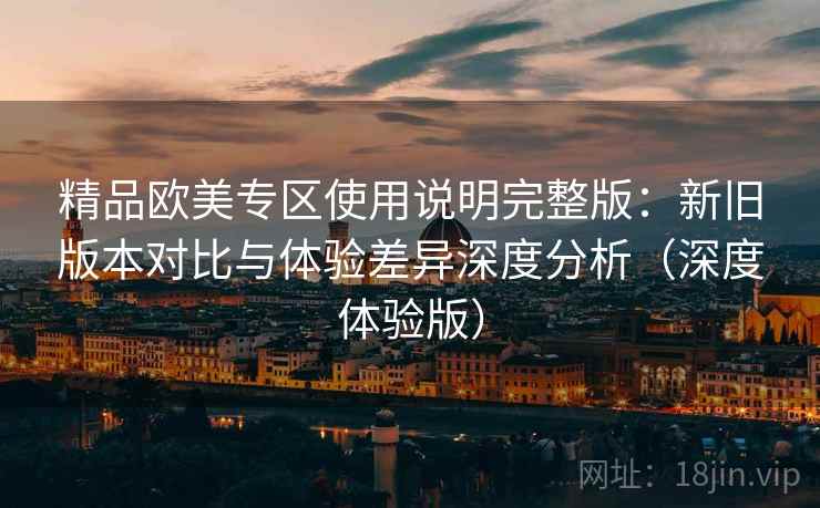 精品欧美专区使用说明完整版：新旧版本对比与体验差异深度分析（深度体验版）  第1张