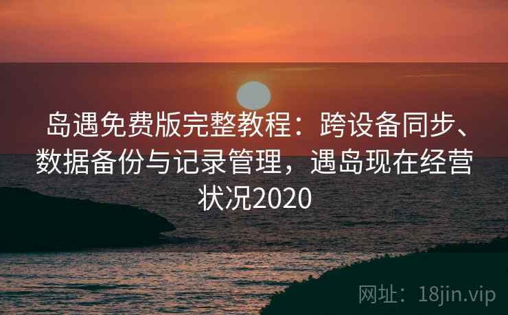 岛遇免费版完整教程：跨设备同步、数据备份与记录管理，遇岛现在经营状况2020  第2张