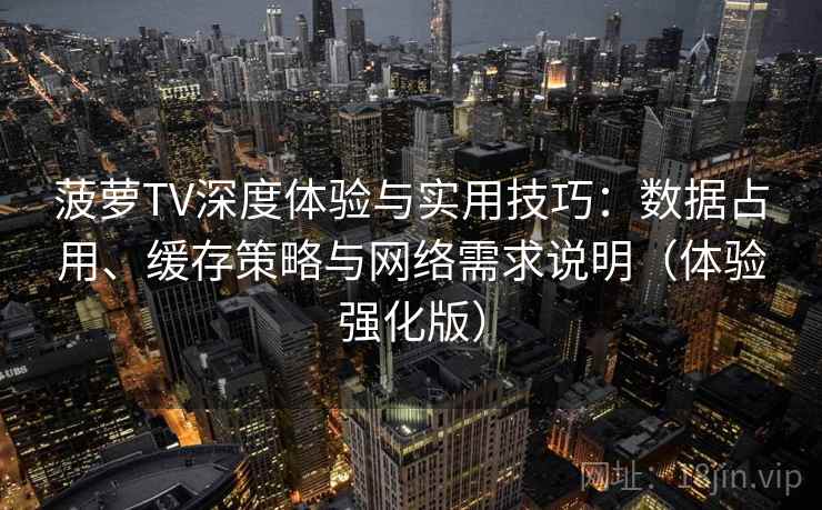 菠萝TV深度体验与实用技巧：数据占用、缓存策略与网络需求说明（体验强化版）