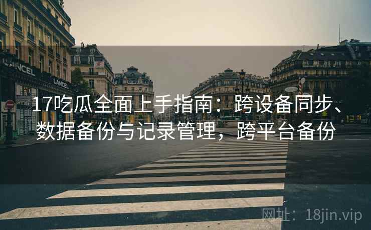 17吃瓜全面上手指南:跨设备同步、数据备份与记录管理,跨平台备份