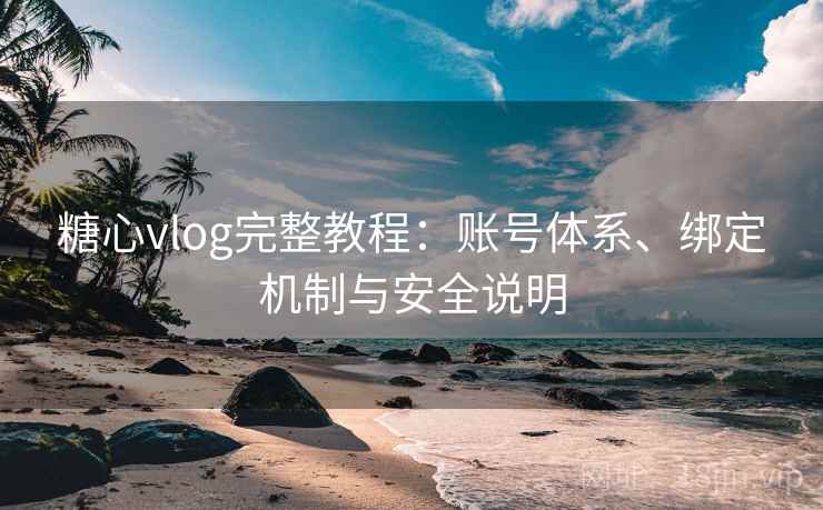 糖心vlog完整教程:账号体系、绑定机制与安全说明