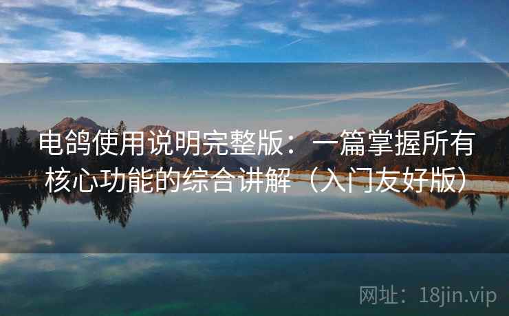 电鸽使用说明完整版:一篇掌握所有核心功能的综合讲解(入门友好版) 第2张 电鸽使用说明完整版:一篇掌握所有核心功能的综合讲解(入门友好版) 第2张